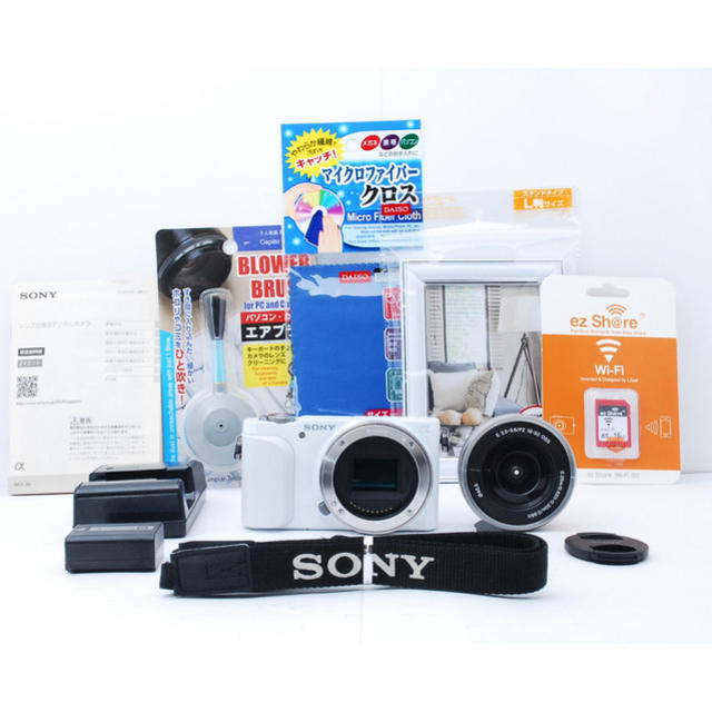 ☆自撮り+スマホ転送OK!電動レンズで快適撮影♪☆NEX-3 N ホワイト