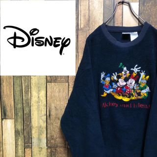 ディズニー(Disney)の【とも様専用☆】ディズニー☆ミッキーキャラクタービッグ刺繍フリーススウェット(スウェット)