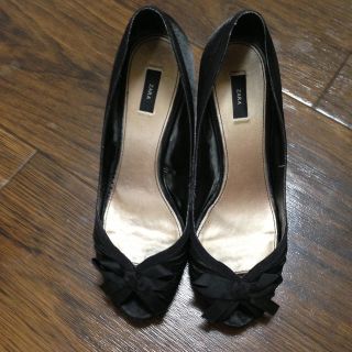 ザラ(ZARA)のZARA オープントゥ パンプス(ハイヒール/パンプス)