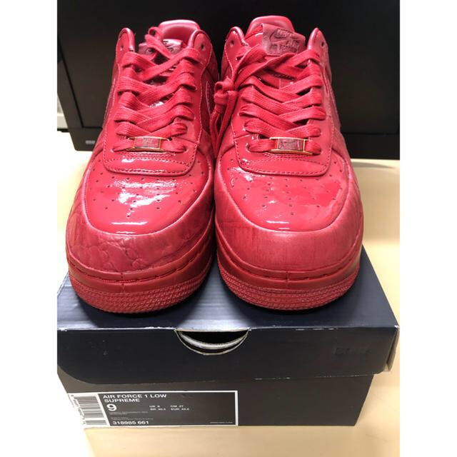 メンズ27cm air force 1 low supreme hectic