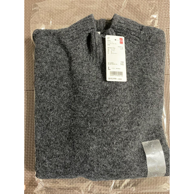 UNIQLO(ユニクロ)の新品☆UNIQLO ユニクロ ☆ スフレヤーンモックネックセーター L レディースのトップス(ニット/セーター)の商品写真