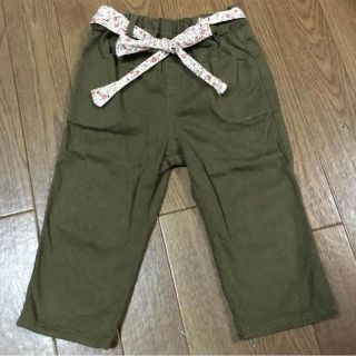 オリーブデオリーブ(OLIVEdesOLIVE)の美品 オリーブデオリーブ カーキ パンツ 80(パンツ)