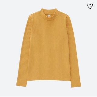 ユニクロ(UNIQLO)のUNIQLO　リブハイネックT長袖　新品未使用(Tシャツ(長袖/七分))