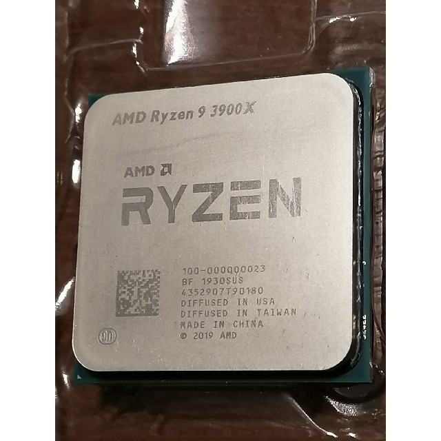 スマホ/家電/カメラAMD RYZEN 3900X  CPU本体のみ　動作品