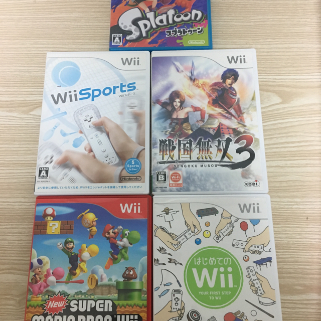 Wii U - WiiU 本体＋ソフト5本の通販 by gabu's shop｜ウィーユーならラクマ
