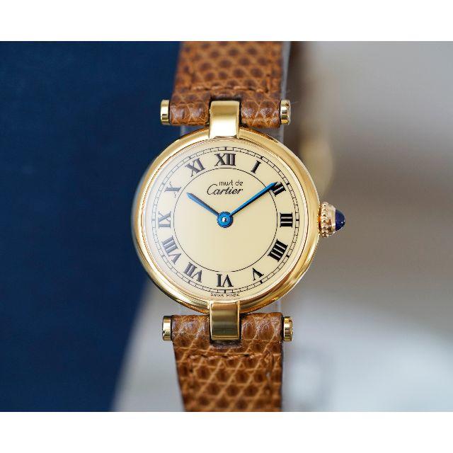 美品 カルティエ マスト ヴァンドーム アイボリー SM Cartier - 腕時計