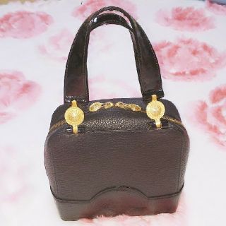 ヴェルサーチ(VERSACE)の【ぽや様専用おとりおき】GIANNI VERSACE  黒(ハンドバッグ)