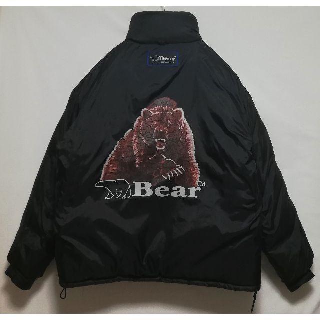 90年代 BEAR USA L 肉厚 ダウンジャケット リバーシブル