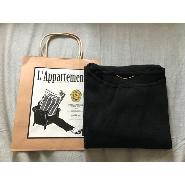 L'Appartement DEUXIEME CLASSE(アパルトモンドゥーズィエムクラス)の『モトハル様専用』アパルトモン指ぬきボートネックニット レディースのトップス(ニット/セーター)の商品写真