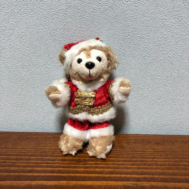 ダッフィー(ダッフィー)のダッフィー　ぬいぐるみキーホルダー　クリスマス エンタメ/ホビーのおもちゃ/ぬいぐるみ(キャラクターグッズ)の商品写真