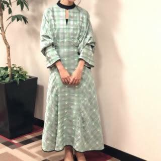 マメ(mame)のmame kasuri dress(ロングワンピース/マキシワンピース)