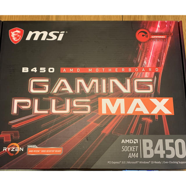 新品未開封　msi gaming plus MAX B450マザーボード