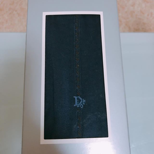 Christian Dior(クリスチャンディオール)のChristian Dior 新品未開封☆メンズハイソックス25cm ネイビー メンズのレッグウェア(ソックス)の商品写真