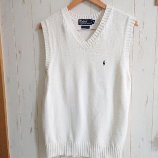 ポロラルフローレン(POLO RALPH LAUREN)のみるきい様専用♥️ポロ ラルフローレン ニット ベスト スクール 学生 白 (ベスト/ジレ)