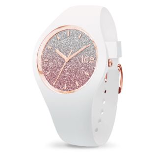 アイスウォッチ(ice watch)のice LOユニセックス腕時計 ホワイトピンク(腕時計(アナログ))