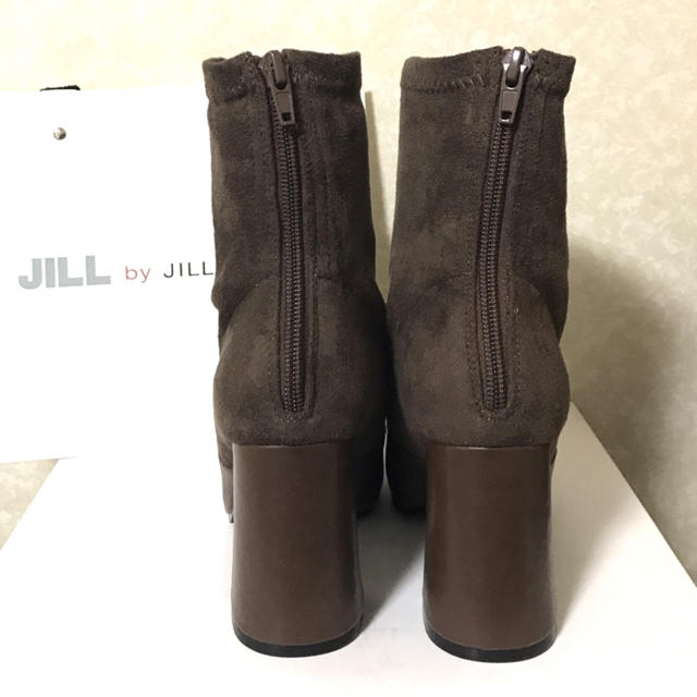 JILL by JILLSTUART(ジルバイジルスチュアート)の【新品・未使用品♡】ジルバイ☆ストレッチ リボンミドルブーツ ブラウン レディースの靴/シューズ(ブーツ)の商品写真