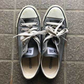 コンバース(CONVERSE)のコンバースローカット グレー 23.5cm(スニーカー)