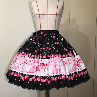 アンジェリックプリティー(Angelic Pretty)のAngelic Pretty Cherry Berry Bunnyスカート(ひざ丈スカート)