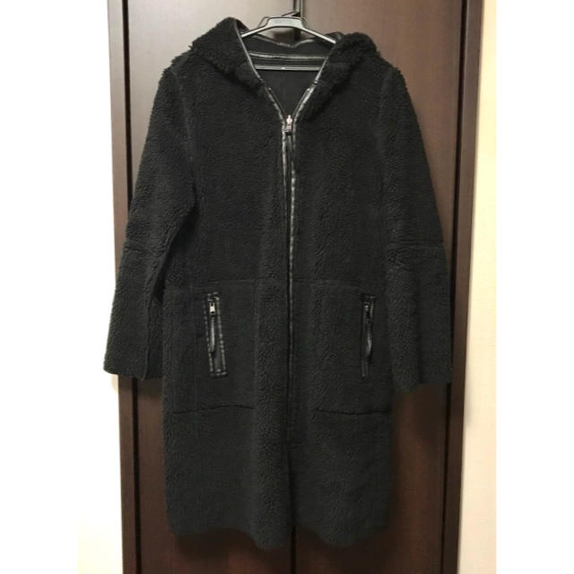 ZARA ボア リバーシブル コート  xs