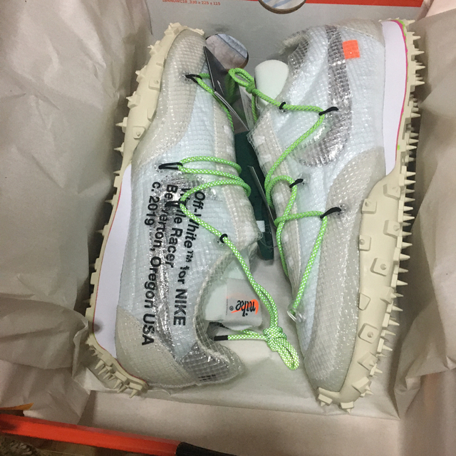 27.5cm OFF-WHITE X NIKE WAFFLE RACER  メンズの靴/シューズ(スニーカー)の商品写真