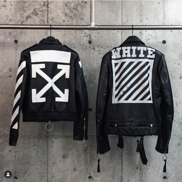 国内正規品 16aw off white  ライダースジャケット