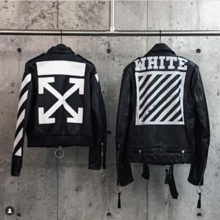 オフホワイト OFF-WHITE レザージャケット