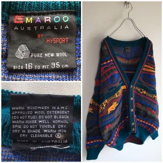 COOGI - 美品 希少 ビンテージ EMAROO 3Dニットカーディガン