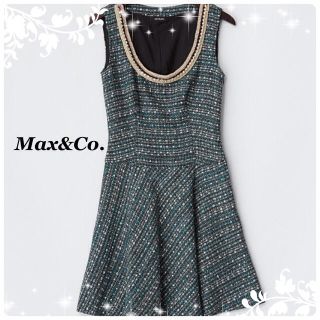 マックスアンドコー(Max & Co.)の新品✨Max&Co.❤️ビジューワンピ(ひざ丈ワンピース)