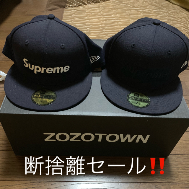 メンズsupreme キャップ 5/8 total box のみ