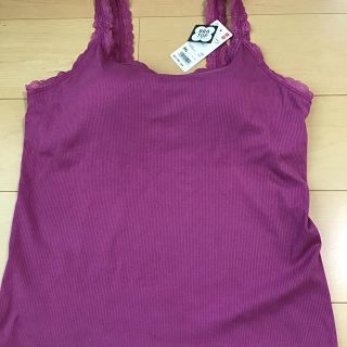 ユニクロ(UNIQLO)のユニクロ　値下げ　リブレース　ブラタンクトップ　３XL 新品未使用　タグ付き(タンクトップ)