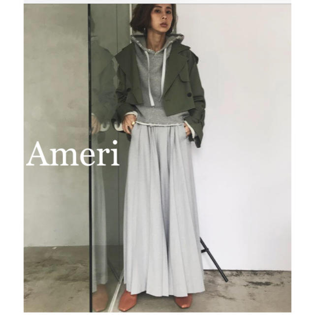 【新品❗️】Ameri VINTAGE ワイドプリーツパンツ/グレー