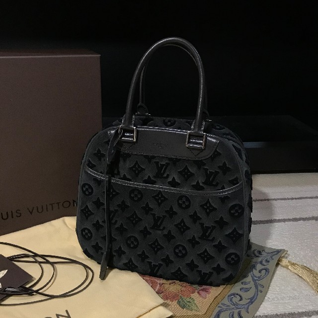 Louis Vuitton Rouge Monogram Tuffetage Deauville Cube Bag