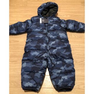 ベビーギャップ(babyGAP)のbabygap カモ柄迷彩柄 クマ ジャンプスーツ 新品未使用(カバーオール)