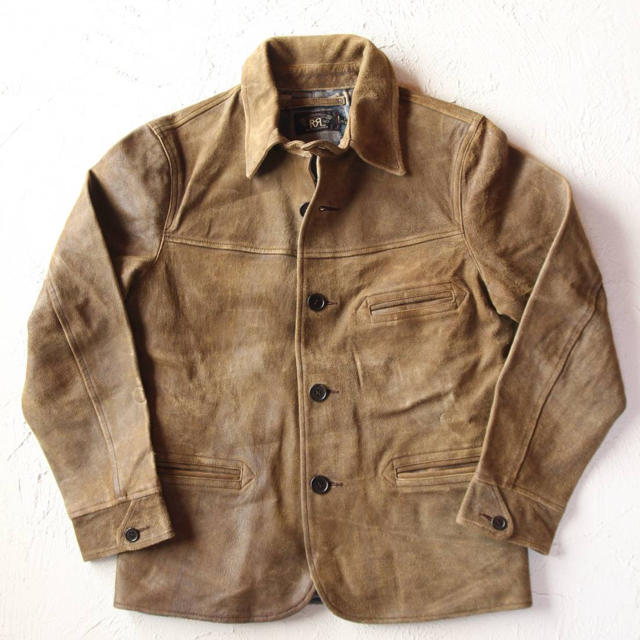 RRL(ダブルアールエル)の専用*RRL*ゴートレザー　カーコート*M*　ダブルアールエル メンズのジャケット/アウター(レザージャケット)の商品写真