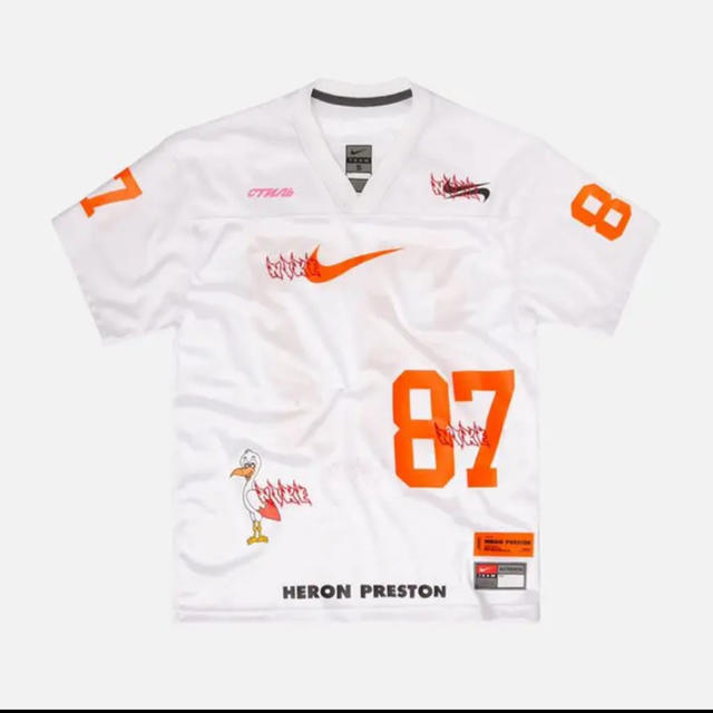 トップスNike heron preston white jersey ナイキ