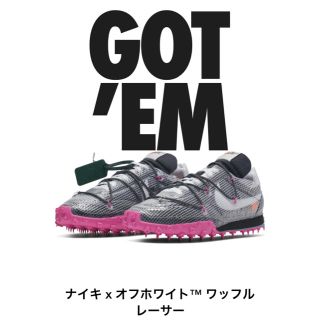 ナイキ(NIKE)のNIKE×off-white ワッフルレーサー　W24.0cm(スニーカー)