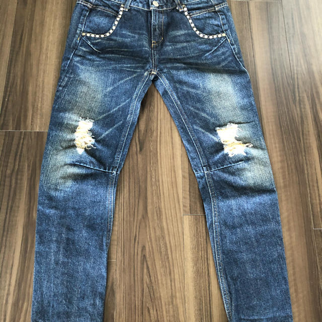 Ungrid(アングリッド)のUngrid ダメージサルエルジーンズ　size26 レディースのパンツ(デニム/ジーンズ)の商品写真