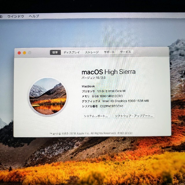 Apple(アップル)の美品 macbook retina 12-inch 2015 スマホ/家電/カメラのPC/タブレット(ノートPC)の商品写真