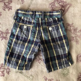 フィス(FITH)のfith フィス  ショート　パンツ　チェック　青系　110(パンツ/スパッツ)