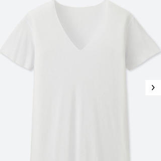 ユニクロ(UNIQLO)のユニクロ  ヒートテックシームレスＶネックT  新品未開封 送料無料 白  S(Tシャツ/カットソー(半袖/袖なし))
