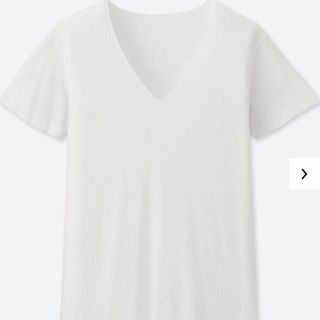 ユニクロ(UNIQLO)のユニクロ  ヒートテックシームレスＶネックT  新品未開封 シルバー　M(Tシャツ/カットソー(半袖/袖なし))