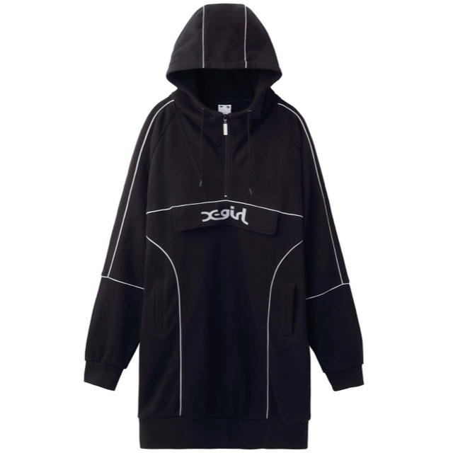 X-girl(エックスガール)の新品 X-girl  SWEAT ANORAK ワンピース レディースのワンピース(ひざ丈ワンピース)の商品写真