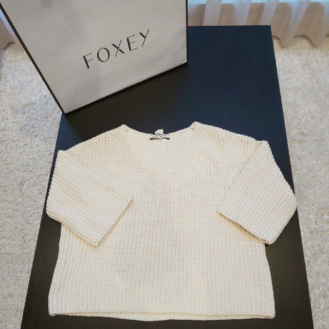 FOXEY - ☆フォクシー☆ カシミア 綿 ニット サイズF 1回着用の通販 by さおさお's shop プロフ必読！プロフを読んでない方