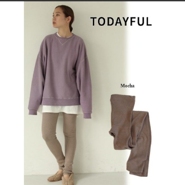 TODAYFUL(トゥデイフル)のTodayful  19A/Wルーズニットレギンス レディースのレッグウェア(レギンス/スパッツ)の商品写真