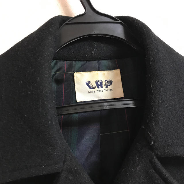 メンズ 羊革トレンチコート M ジャケット LHP アウター 黒ブラック