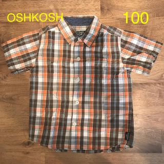 オシュコシュ(OshKosh)のOSHKOSH キッズ　襟付き　半袖シャツ　100cm(Tシャツ/カットソー)