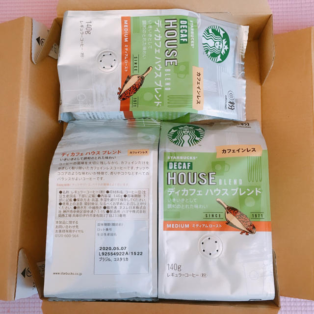 Starbucks Coffee(スターバックスコーヒー)のSTARBUCKS ディカフェ ハウスブレンド 食品/飲料/酒の飲料(コーヒー)の商品写真