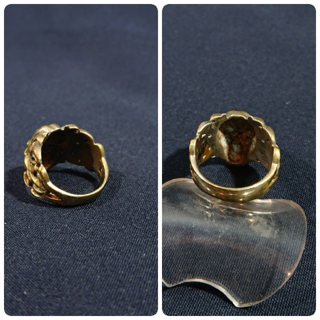 真鍮 スカルring#15の通販 by HARRY 's shop｜ラクマ