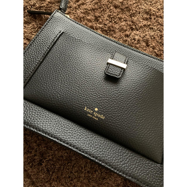 kate spade new york(ケイトスペードニューヨーク)のkate spade ケイトスペード ショルダーバッグ ブラック 値下げ レディースのバッグ(ショルダーバッグ)の商品写真