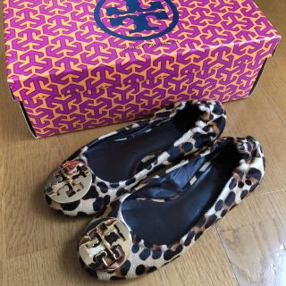 トリーバーチ(Tory Burch)のTORY BURCH レオパード バレエシューズ 5 22.5cm ハラコ(バレエシューズ)